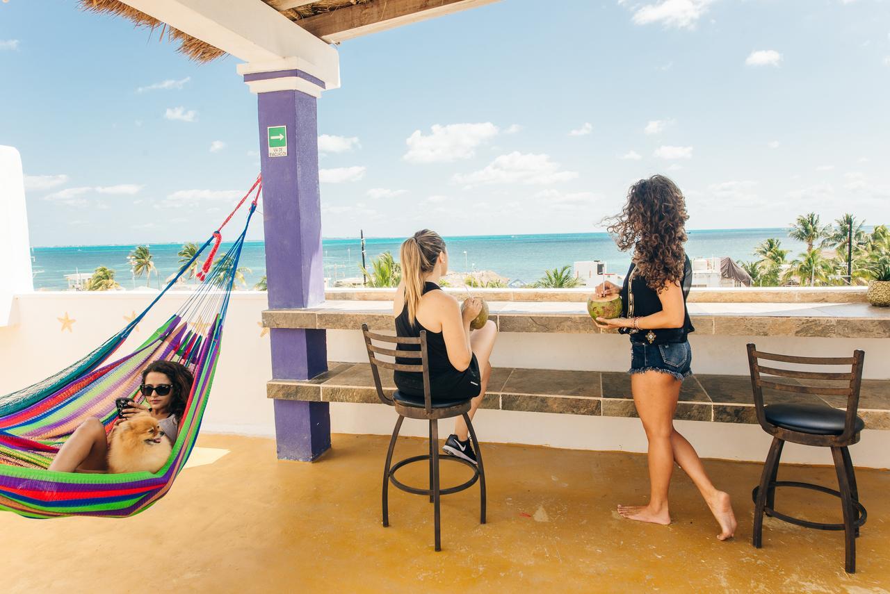 The Mermaid Hostel Beach (Adults Only) Κανκούν Εξωτερικό φωτογραφία